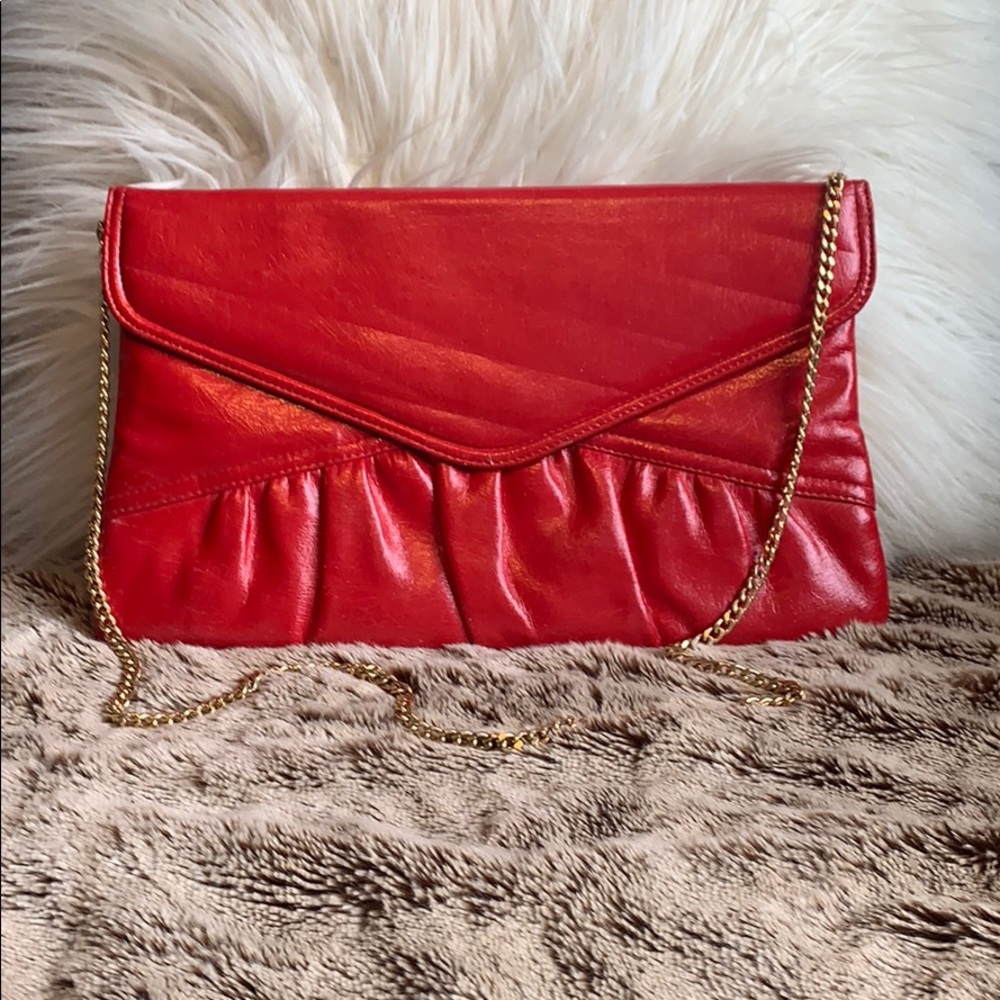 Red Hand Made Zenith Clutch